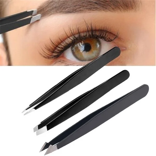 3 шт. зажимы для бровей из нержавеющей стали|Пинцеты бровей| |