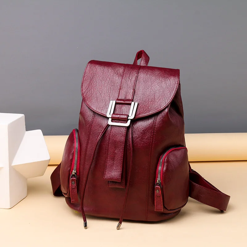Высококачественный рюкзак женские кожаные большие сумки для женщин Модный