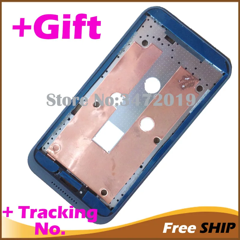 1 шт. передняя рамка для htc desire 320 передний корпус ЖК пластина черный цвет + Трек No. |