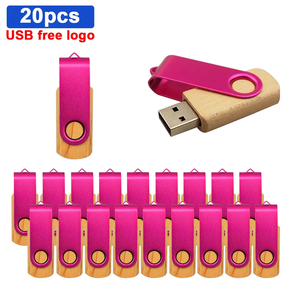 

USB-флеш-накопитель деревянный из бамбука, 4-32 Гб, 20 шт./лот