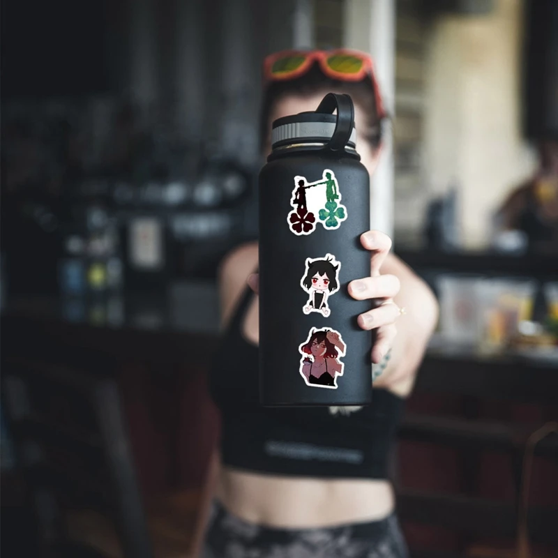 

50 pieces of black clover graffiti stickers waterproof suitcase notebook decoration