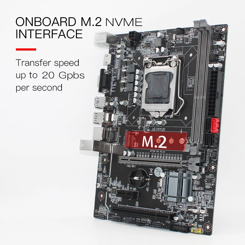 Bestellen JGINYUE B75 Motherboard LGA 1155 Set Kit Mit Xeon E3 1230 V2 Prozessor Und DDR3 16GB(2*8GB) Desktop Speicher B75M-VH PLUS