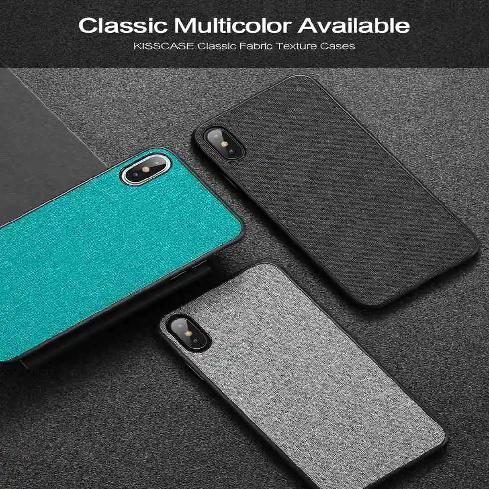 KISSCASE модный тканевый текстурный чехол для телефона Apple iPhone 11 2019 винтажный Чехол X