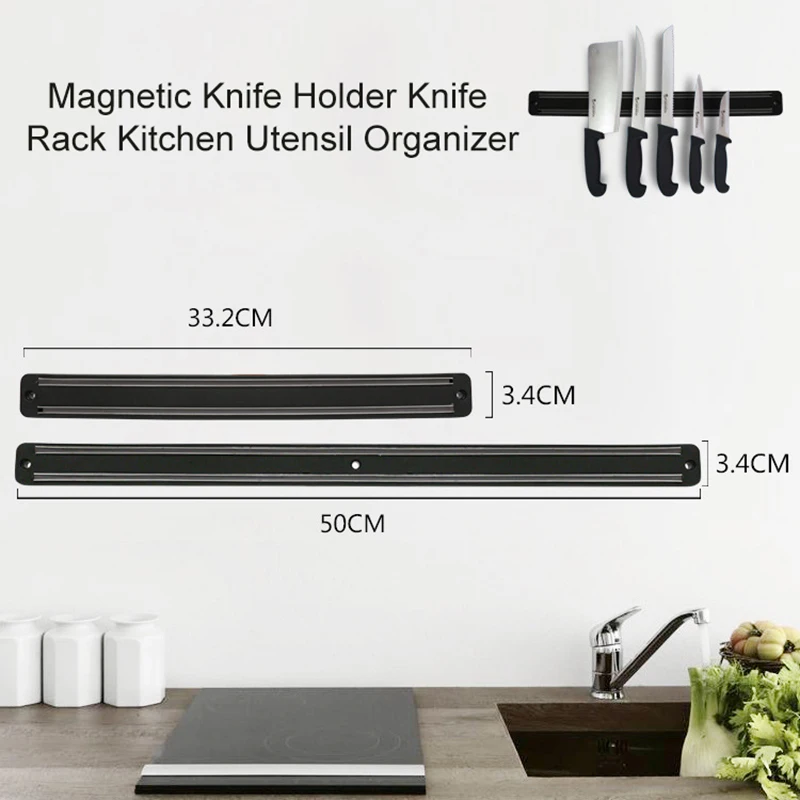 Магнитный держатель для ножей подставка кухонных 14 дюймов полоска из алюминия
