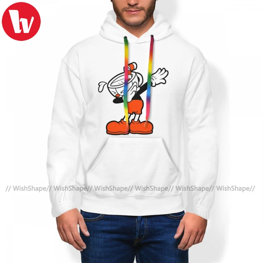 

Men Cuphead Hoodie Nice Long Length Polyester Hoodies Winter Outdoor Pullover Hoodie XXL