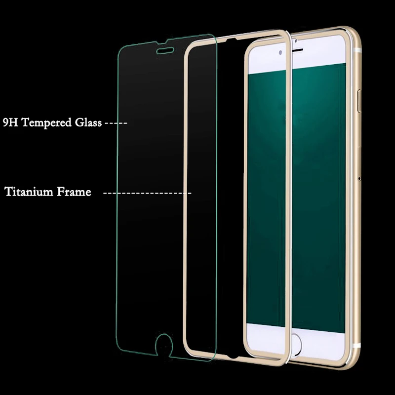 100 шт. 3D титановый сплав край для iphone 12 pro max/12 mini/ X/XS MAX/XR/6/7/8 переднее и заднее