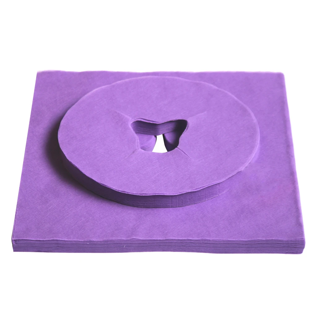 

100x Disposable Massage Face Headrest Cradle Cushion Covers Comfort