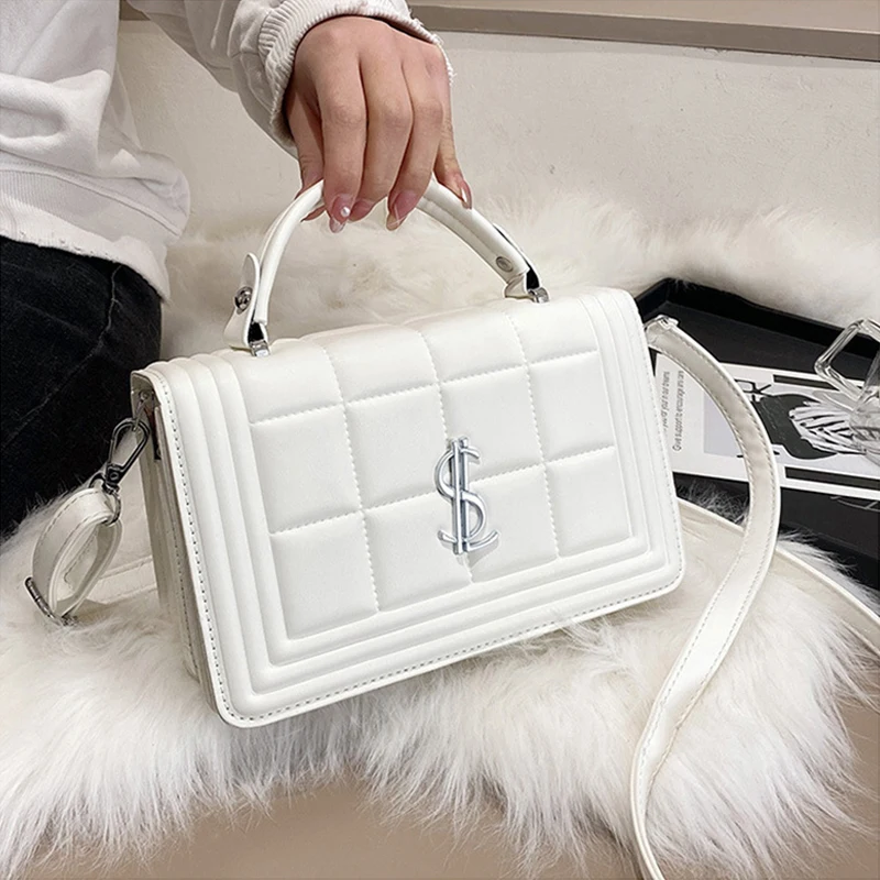 

High Quality PU Leather Chain Crossbody Bags For Women Fashion Design Letter Shoulder Bag Luxury Ladies Messenger Bag and Purses