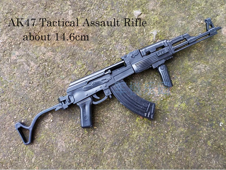 02 AK47 1:6 Сборная модель пулемета 4-го поколения 1/6 Штурмовая винтовка светильник пулемет AK47 солдатское оружие пластиковая Сборка игрушки для мальчиков - Цвет: 02 AK47