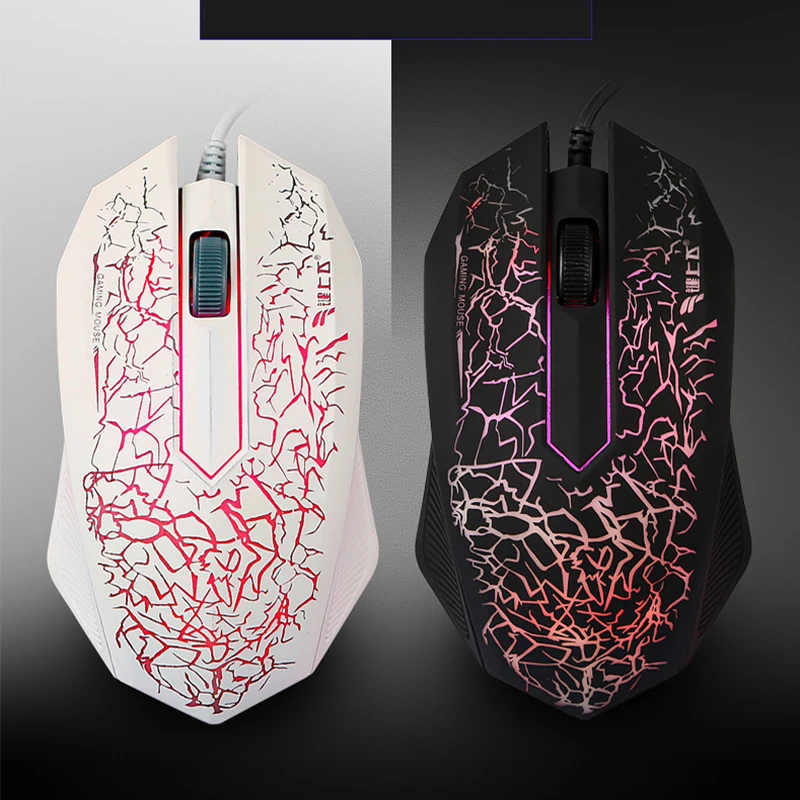 

RGB Backlight Gaming Mouse 1600 DPI 4 Programmable Buttons USB Wired Mice for LOL Game Player for PC Laptop