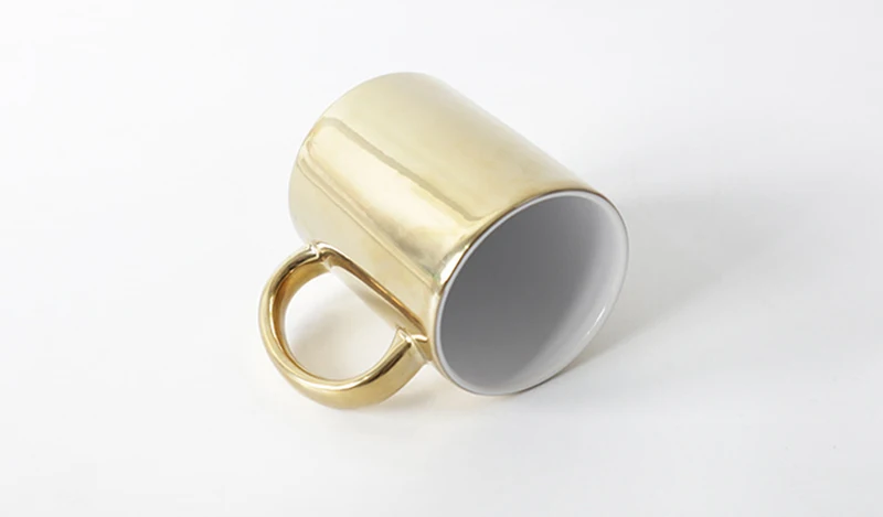 Изысканная Золотая кружка DIY печать фото текст логотип на заказ кофейная чашка