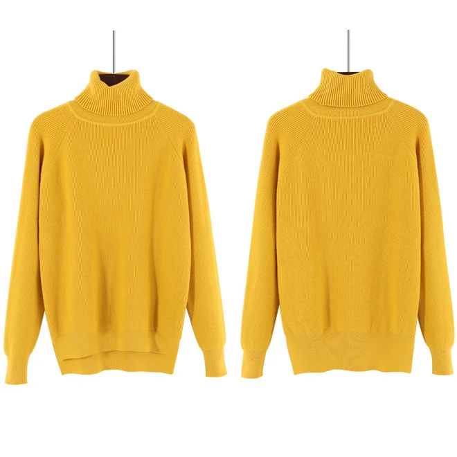 Turtleneck Sweaters All Base Match Loose Solid Women Soft Sweater Pullovers Autumn Winter For | Женская одежда
