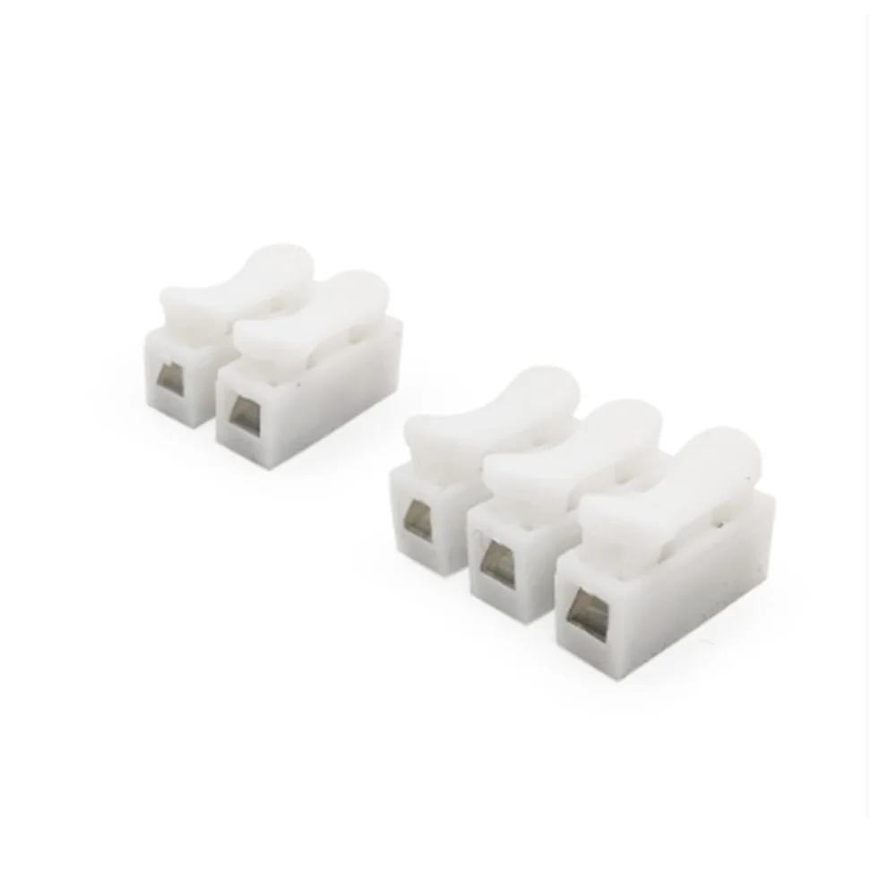

5pcs/lot 2P 3P CH-2 CH-3 G7 Spring Wire Quick Connector Splice No Welding Screws Cable Clamp Terminal 2 3 Way Fit Led Strip