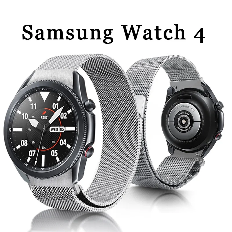 For Samsung Galaxy Watch 4/5 classic 46mm 42mm  smartwatch  Bracelet galaxy watch 4 band 44mm 40mm band Milanese Stainless 20