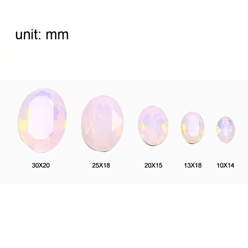 5 шт. овальной формы для головы украшенные камнями и с украшением в виде