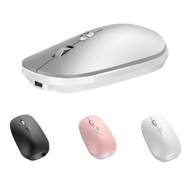 

WL169 2.4Ghz Bluetooth 5.0 Dual mode Wireless Mouse 800/1200/1600 DPI Rechargeable Portable Optical Mice for office