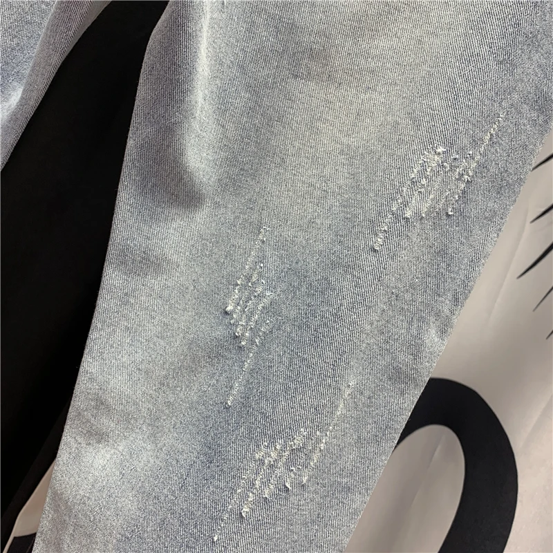 Timis Li ion аккумулятор Для женщин джинсы женские Цветочный принт милые брюки полной