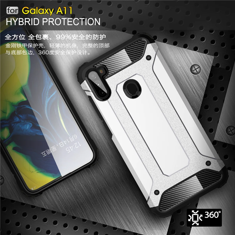 

Case For Samsung Galaxy A11 Case TPU+PC Shockproof Hybrid Armor Cover For Samsung A11 A01 A21 A51 A71 Phone Case Samsung A11 A41