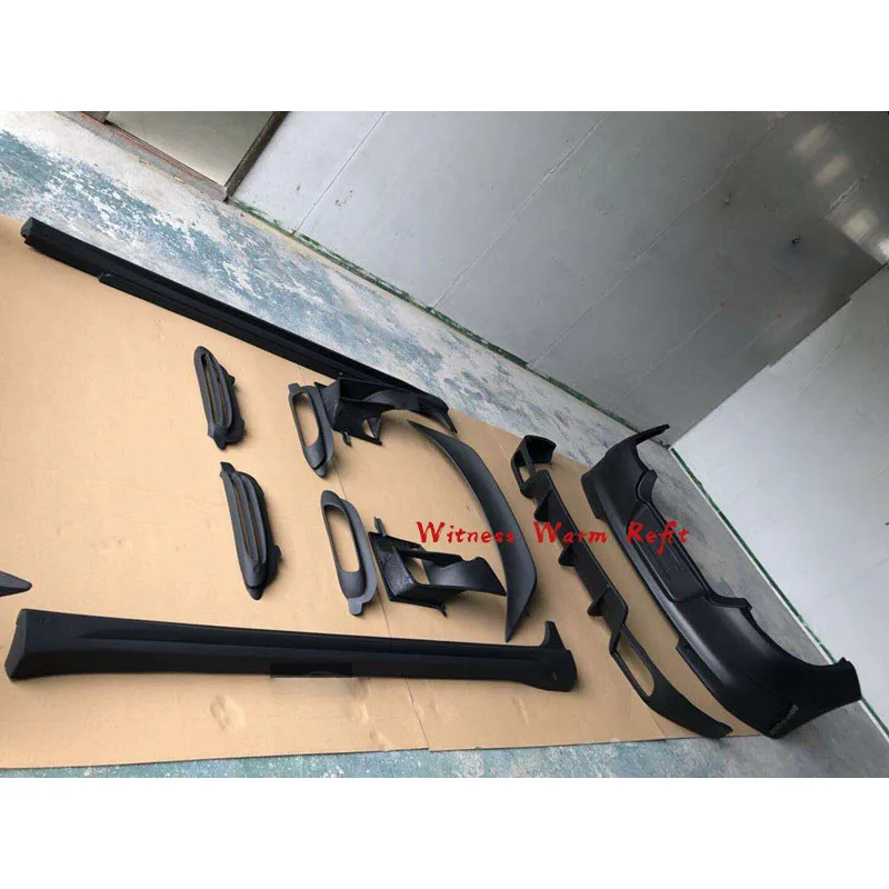 970 Комплект кузова из углеродного волокна FRP передний бампер губа задний диффузор