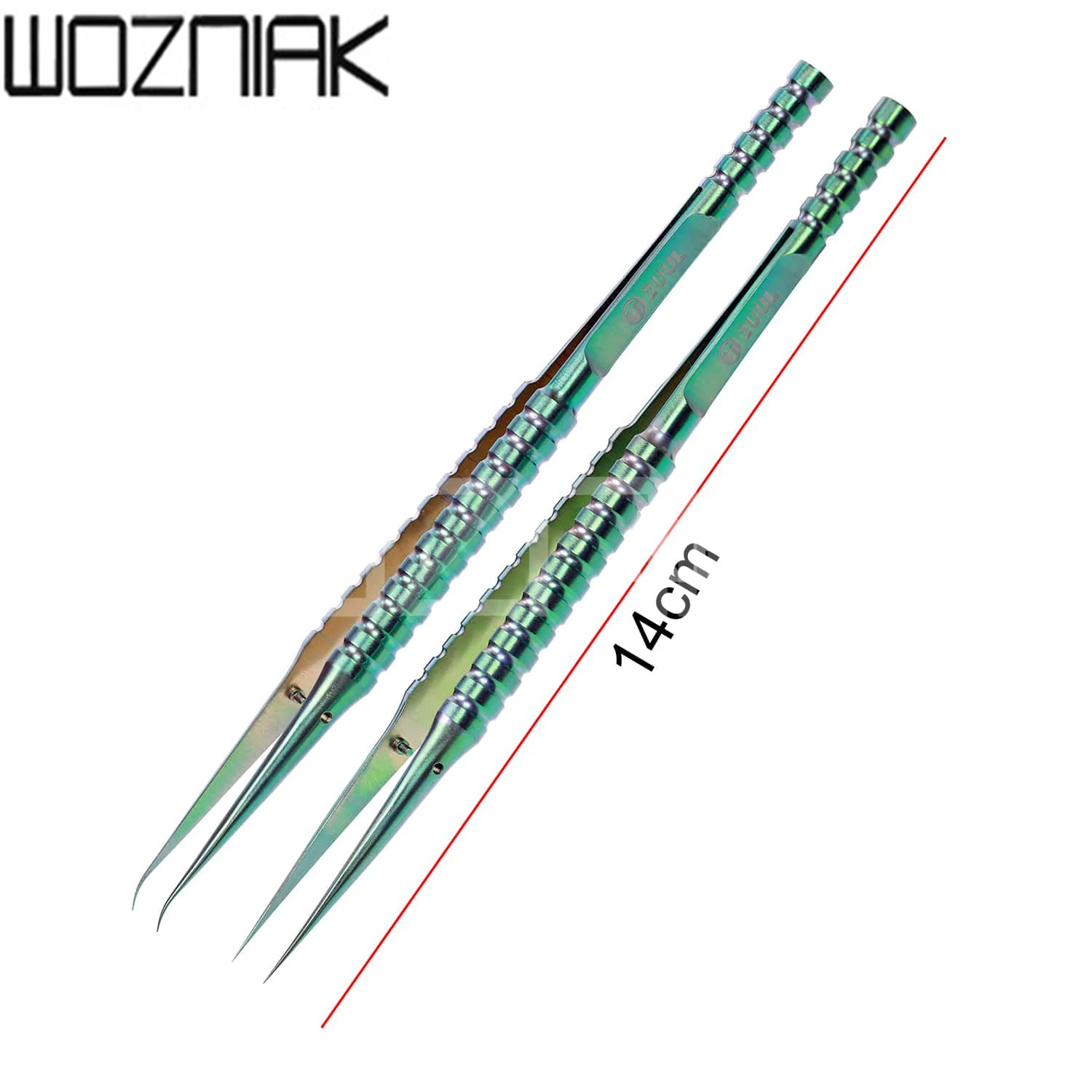 2UUL titanium сплав Пинцет синий curned прямой наконечник пинцет для Мобильный телефон