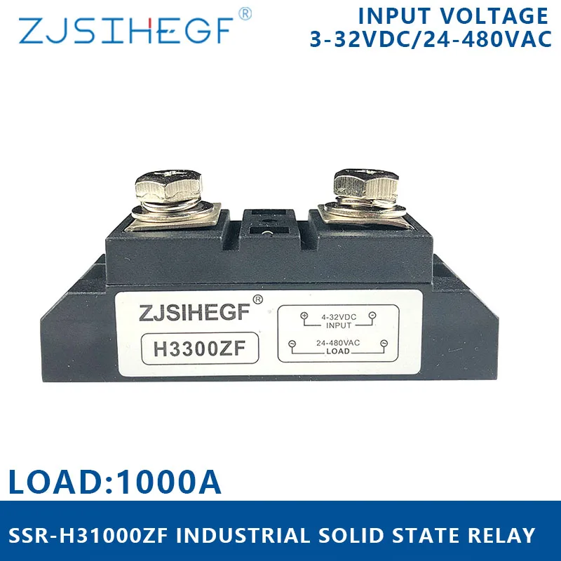 SSR H31000ZF Однофазное твердотельное реле 1000A промышленное с высоким напряжением для