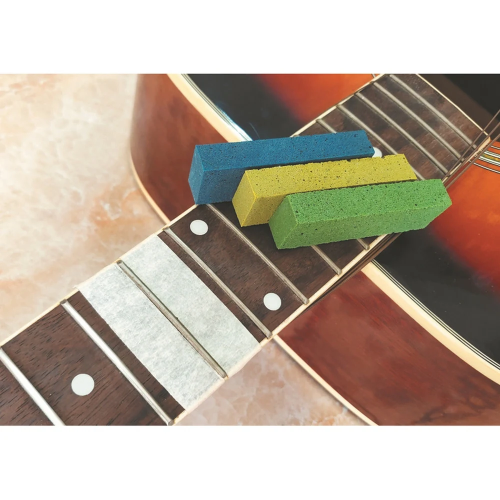 

Guitar Fret Polishing Erasers Abraisive for Polishing Fret Wire 180 Grit 400 Grit 1000 Grit Set of 3pcs Guitar Maintain Tool Kit
