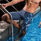 Купальник векторный мужской, пикантная кожа акулы, лайкра, глушитель, профессиональные трусы-боксеры, Мужской Быстросохнущий купальник для тренировок и гонок