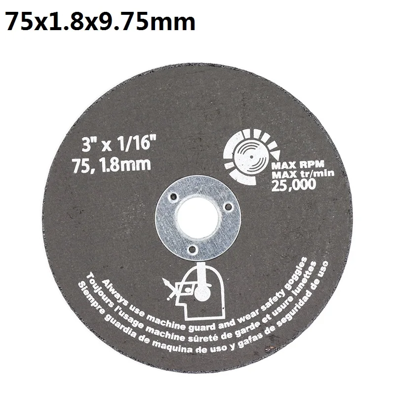 75x1.8x9.75 XCAN 1 шт. диаметр 75 мм волоконный режущий диск для угловой шлифовальный круг режущая каменная плитка Metel дисковая пила - Цвет: 75x1.8x9.75