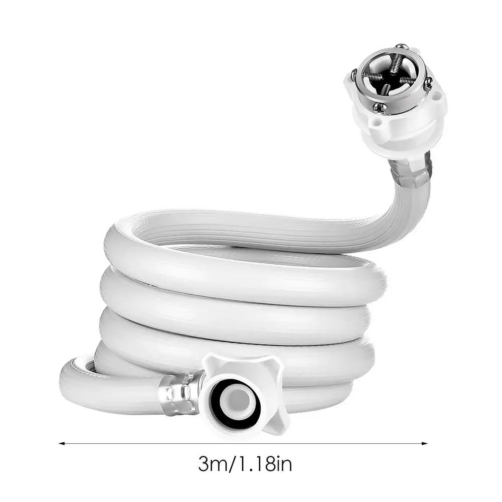 

1.5/3/5M Flexible Washing Machine Dishwasher Drain Hose Outlet Water Pipe Extension Plastic Durable White Inlet Pipe