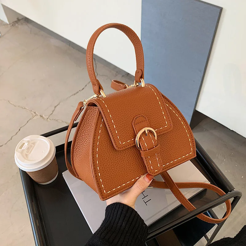 

2021 Fashion Trend Women Small Crossbody Bag Faux Leather Shoulder Handbag Classic Crocodile Stone Pattern Zipper Solid Purse
