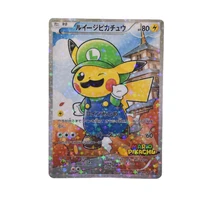 2021 novelty pokemon pikachu super mario skin star flash card favorites toys children boys girls holiday gifts