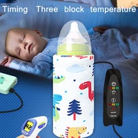 portable usb milk water warmer travel stroller insulated bag quickly baby nursing bottle heater infant food milk outdoor cup
