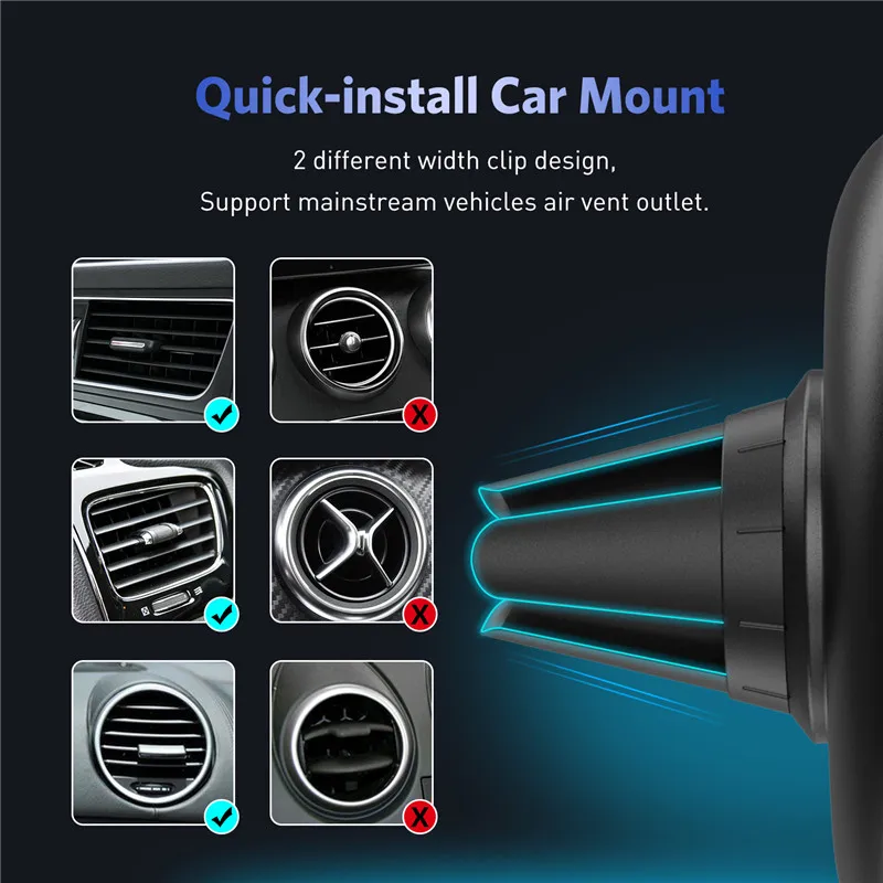 Универсальный гравитационный металлический Автомобильный держатель для