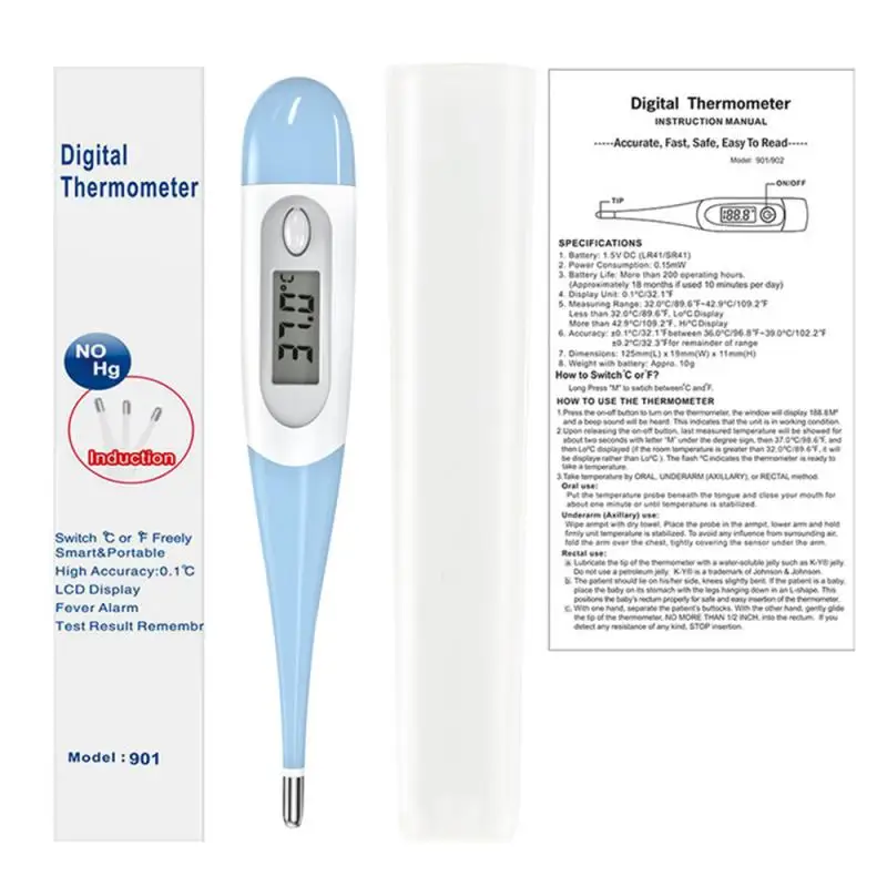Электронные Термометры с ЖК-дисплеем для детей и взрослых |