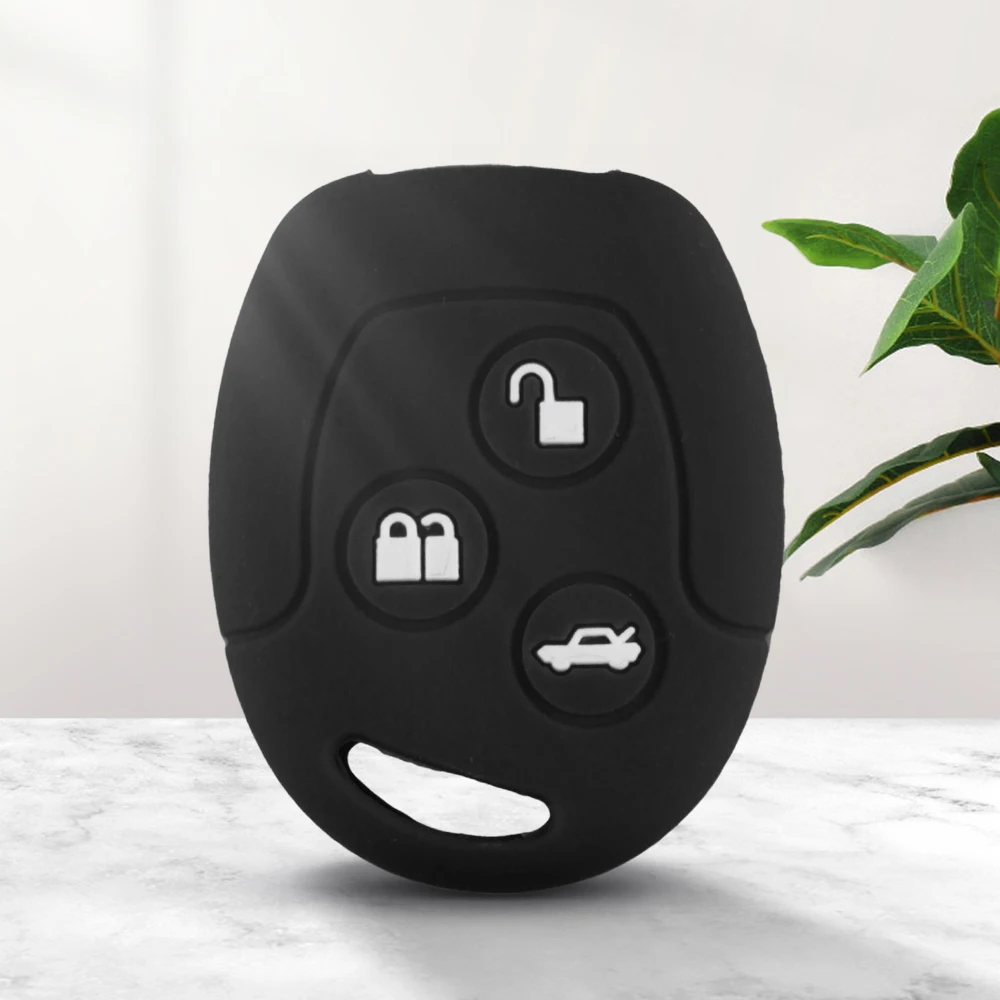KEYYOU, 3 кнопки дистанционного управления, силиконовый автомобильный брелок, чехол для ключей, чехол для Ford Focus Mondeo Festiva Fusion Suit Fiesta ка MK4, защитный держатель