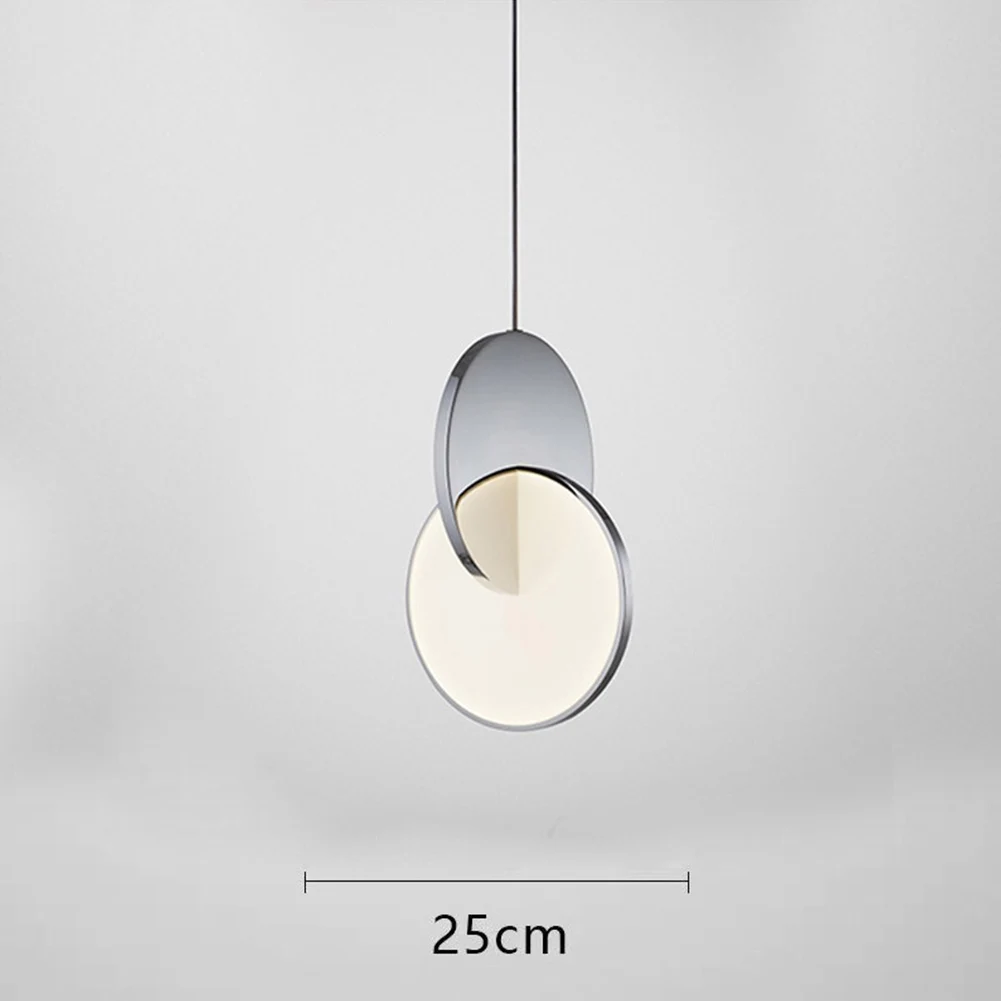 

New Ring Pendant Lights Geometric Circle Iron Pendant Lamp 9W Small Hanging Lamp For Bedroom Dining Room 220V Indoor Lighting