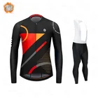 Комплект велосипедной одежды Siroko, зимняя флисовая одежда с длинным рукавом для горного велосипеда, 2021
