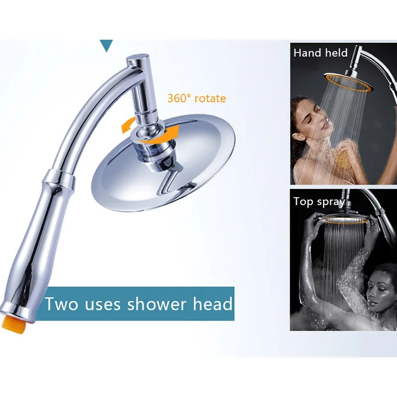 

Shower Head Water Saving Rain Handheld Shower Big 6 Inch High Pressure Bathroom Rainfall Shower SPA Shower Head ducha