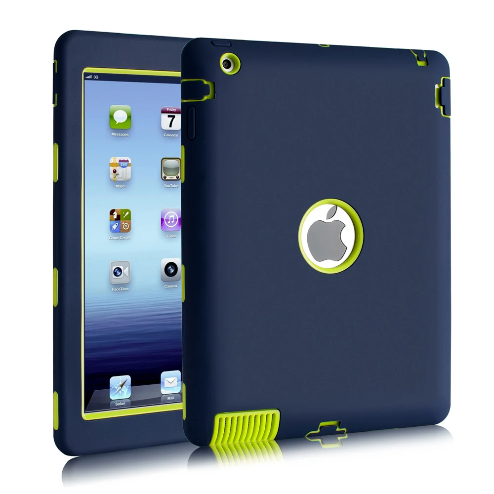 Защитный силиконовый чехол для Apple iPad 4 3 2 9 7 дюйма в 1 | Компьютеры и офис