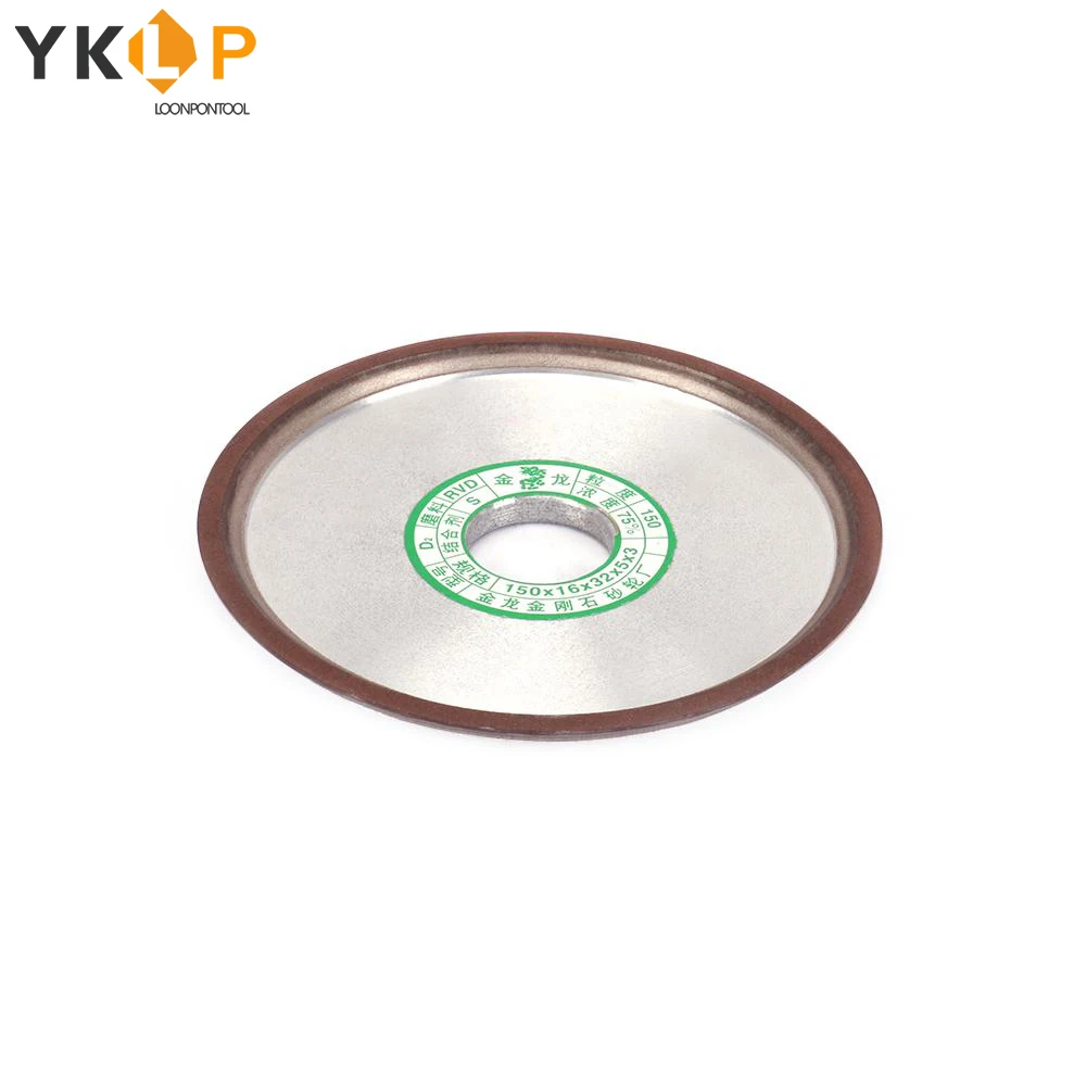 

Алмазный шлифовальный круг 6 дюймов, отрезной диск, вращающийся абразивный инструмент для вольфрама толщиной 10/14 мм, 150/240 #, 1 шт.