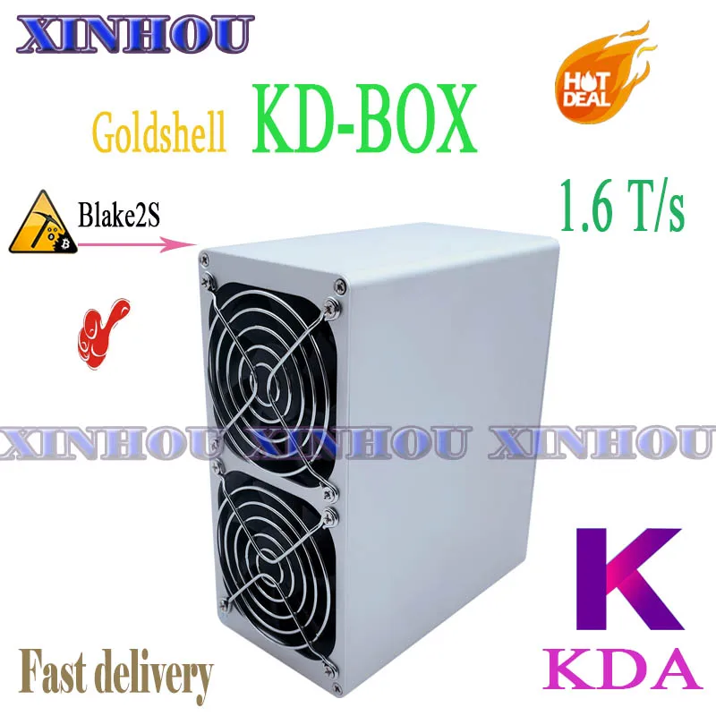 KDA miner Goldshell KD-BOX 1.6T/s Blake2S ASIC better than KD2 KD5 Mini-DOGE CK-BOX LB-BOX Antminer Z9 S9 Innosilicon - купить по