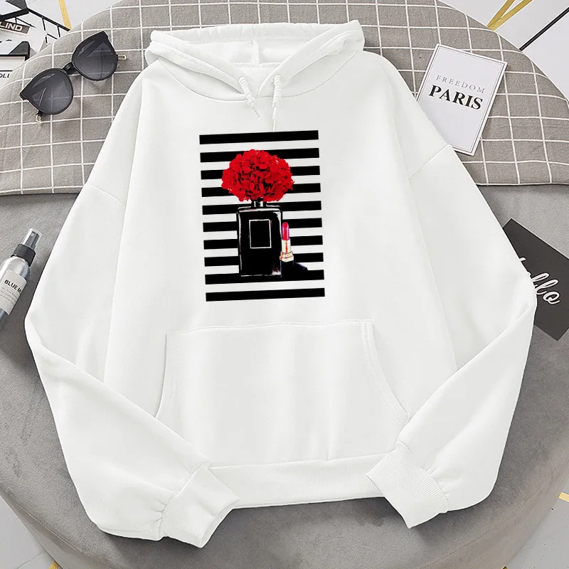 Свитшоты в стиле Харадзюку женская теплая Готическая уличная одежда розовая