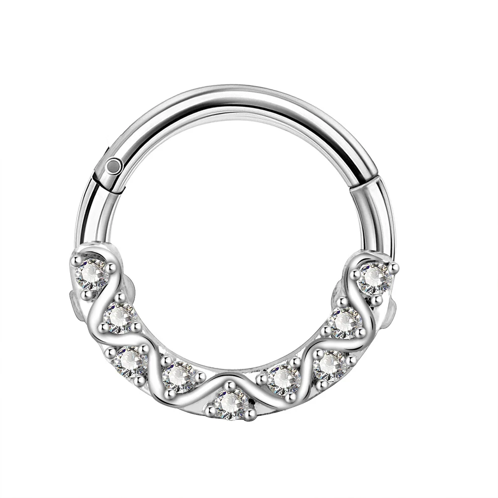 Женские серьги кольца из хирургической стали 16 г 316L|Украшения для тела| |