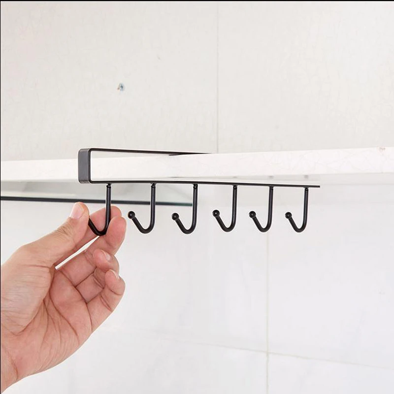 Кухонная металлическая стойка для хранения шкафа подвесная полка с крючком