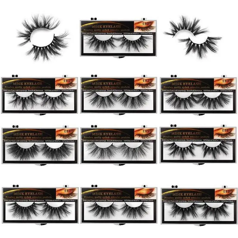 Ресницы норковые ресницы перекрещивающиеся пряди без жестокости 3D 25 мм мягкие