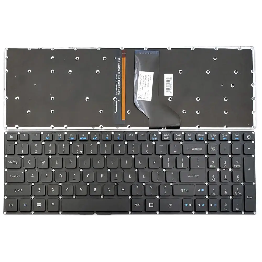 Клавиатура для ноутбука Acer Aspire VX 15 Новая черная клавиатура с подсветкой и рамкой