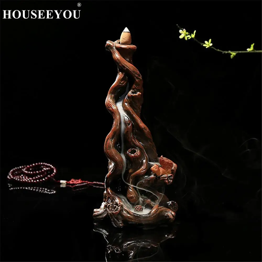 Творческий Дерево корень произведение искусства обратного потока благовония