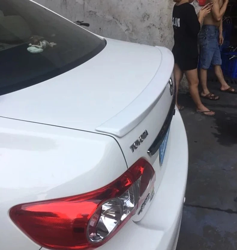 Для Toyota Corolla 2007 2013 ABS пластик Неокрашенный задний Багажник крыло спойлер
