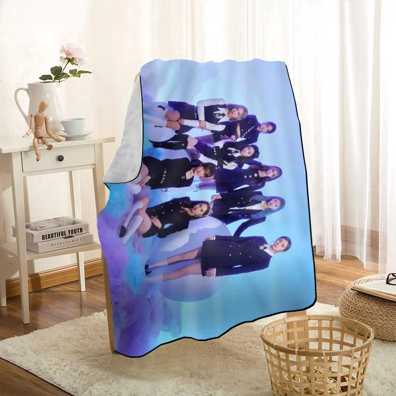 Новое поступление одеяло LIGHTSUM KPOP с принтом мягкое покрывало для