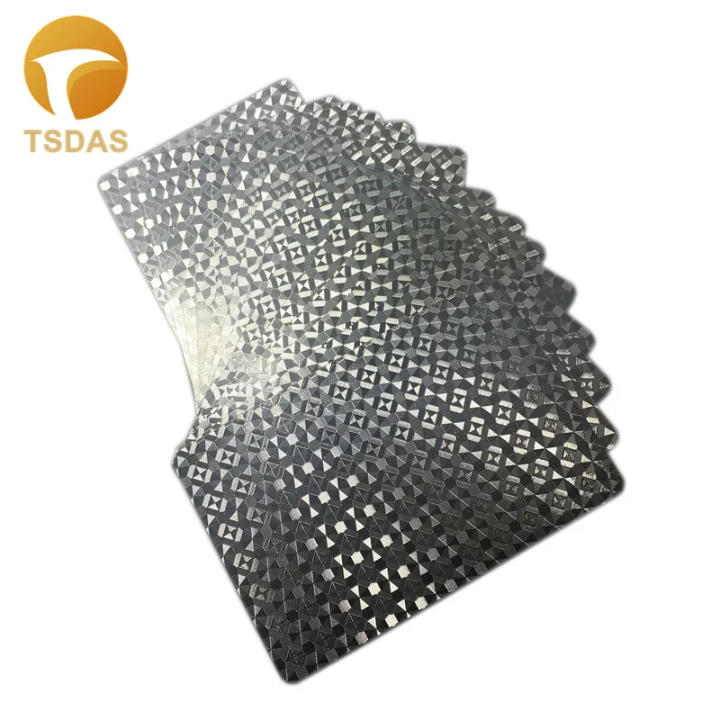 

"Silver Playing Cards" Luxury Mosaic Design High Quality Plastic Playing Card Waterproof 1pc Free Shipping